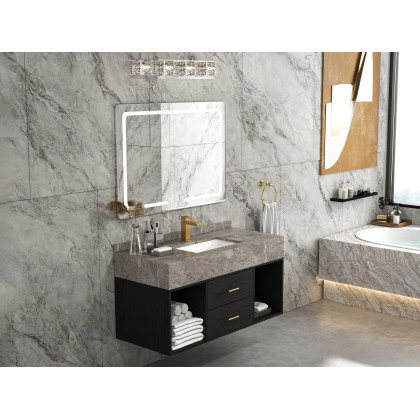 HMR - Deck Mounted One-Hole Single Handle Bathroom Sink Faucet in Vland Stylish Luxury