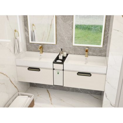 HMR Single Hole Deck Mounted Bathroom Sink Faucet - Brushed Gold