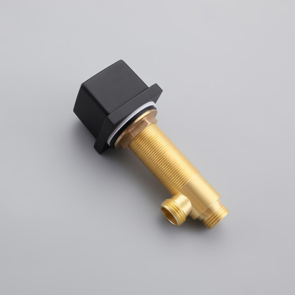 HMR - Victoria Double Handle Brass Deck Mounted Faucet in Matte Black