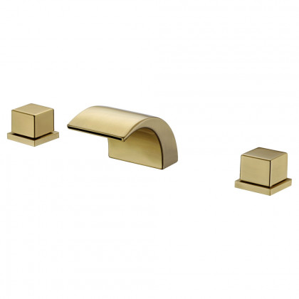 HMR - 2-Handle Bathroom Sink Faucet in Brushed Gold