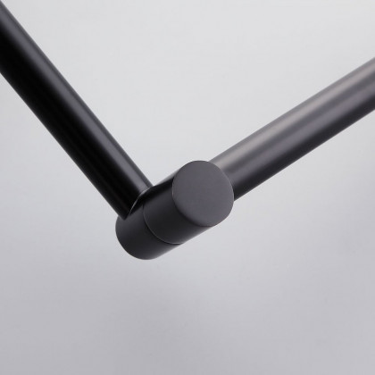 HMR - Modern Retractable Wall-Mounted Kitchen Faucet with Spray in Black