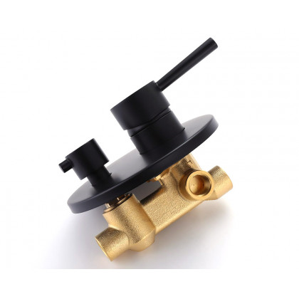 HMR - Stev Series Modern Wall-Mount Swivel Bathtub Filler Faucet with Handshower