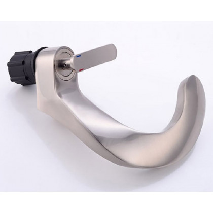 HMR Modern Creative Single Hole Bathroom Sink Faucet - Brushed Nickel