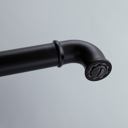 HMR - Ruth Single Hole Faucet Single Handle in Matte Black, Brass