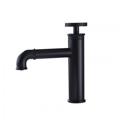 HMR - Ruth Single Hole Faucet Single Handle in Matte Black, Brass