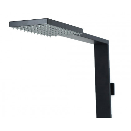 HMR - Shower Fixture with Rain Shower Head and Hand Shower in Black