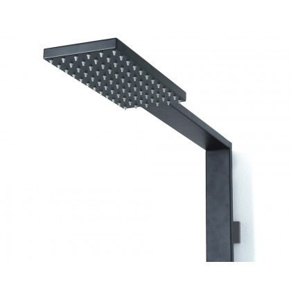 HMR - Shower Fixture with Rain Shower Head and Hand Shower in Black