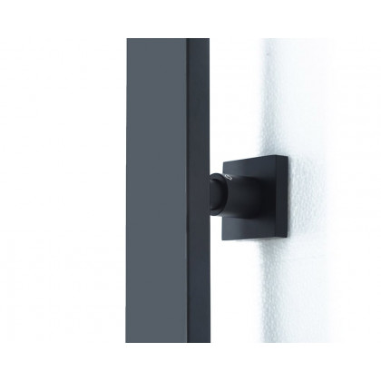 HMR - Shower Fixture with Rain Shower Head and Hand Shower in Black