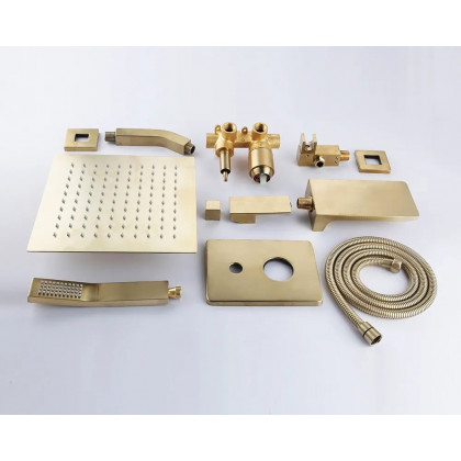 HMR - Wall Mount Rainshower Hand Shower & Tub Spout Shower System