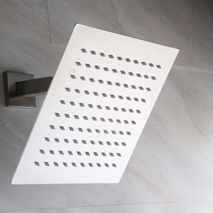 HMR Wall Mount Rainshower Hand Shower & Tub Spout Shower System - Brushed Nickel