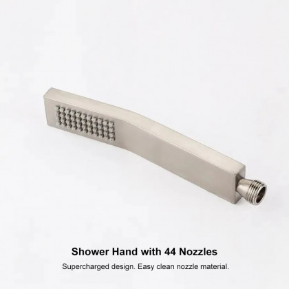 HMR Wall Mount Rainshower Hand Shower & Tub Spout Shower System - Brushed Nickel