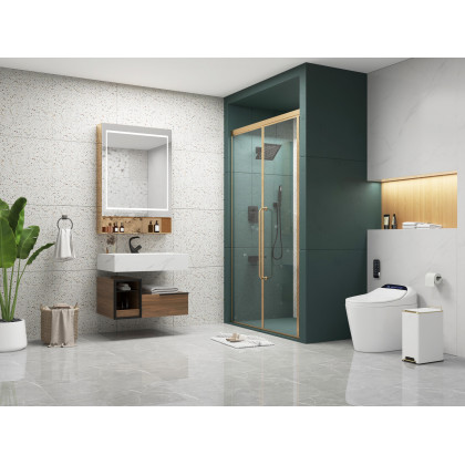 HMR Wall Mount Rainshower Hand Shower & Tub Spout Shower System - Matte Black