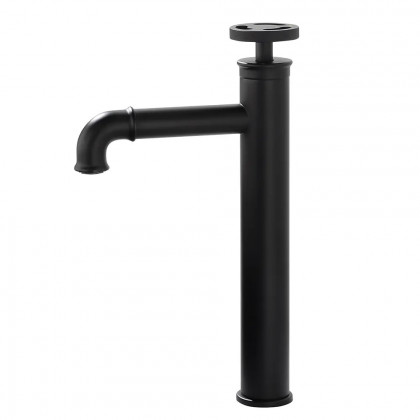 HMR - Ruth Vessel Sink Faucet Single Handle in Matte Black, Brass