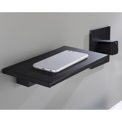 HMR - Waterfall Wall Mount Bathroom Sink Faucet Single Knob