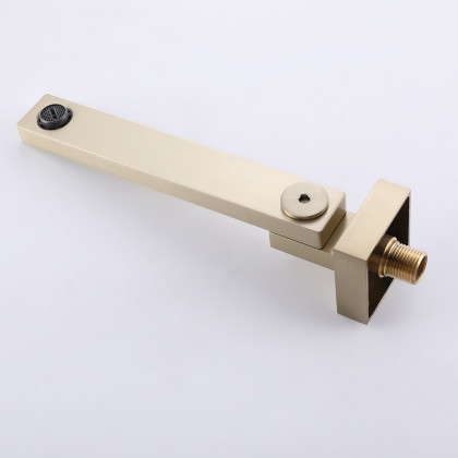 HMR - Wall Mounted Swirling Faucet with Hand Shower in Brushed Gold