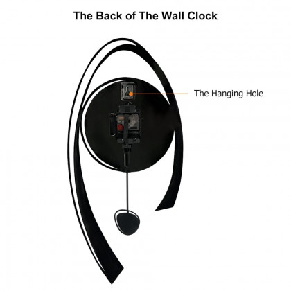 HMR - Wall Clock Home Background Hanging Art in Multi-Color