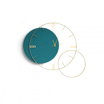 HMR Modern Round Oversized Wall Clock Home Decor Art - Green