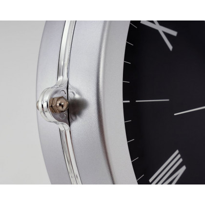 HMR Modern Double-Sided Wall Clock - Black