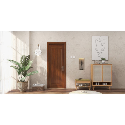HMR Modern Double-Sided Wall Clock - White