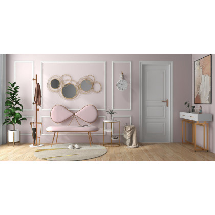 HMR Modern Double-Sided Wall Clock - White