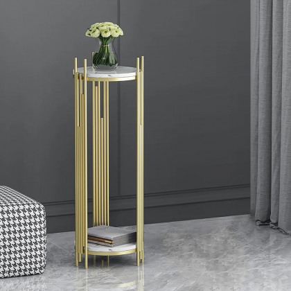 HMR - Metal 2-Tiered Plant Stand for Indoor in 35.4"