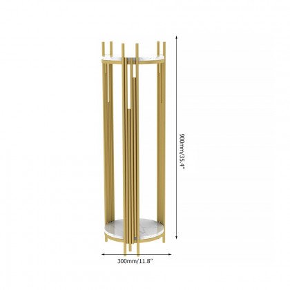 HMR - Metal 2-Tiered Plant Stand for Indoor in 35.4"