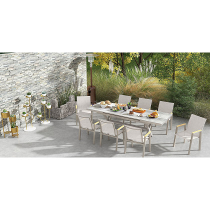 HMR - 42.5" 3-Tier Modern Tall Metal Plant Stand in Gold