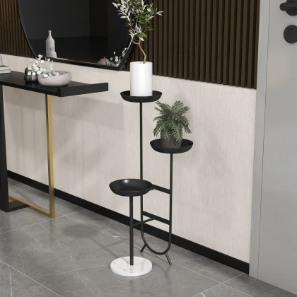 HMR - Chic Unique Shaped Metal Standing Plant Stand