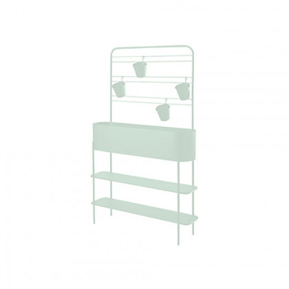 HMR - 3-Tier Rectangular Plant Stand Storage Shelf with Flowerpots