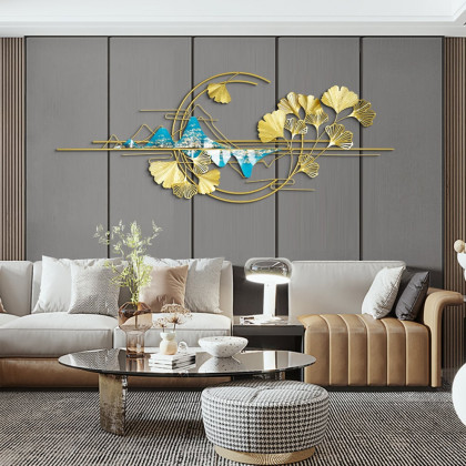 HMR - Light Metal Wall Decor in 59.1"L x 23.6"H