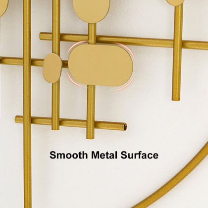 HMR - 3D Big Wall Decorative Metal Home Hanging Art in Gold
