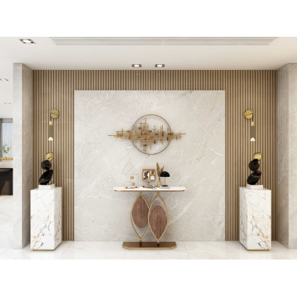 HMR - 3D Big Wall Decorative Metal Home Hanging Art in Gold