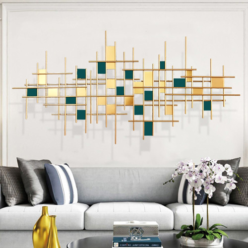HMR Modern Metal Wall Decor - Green