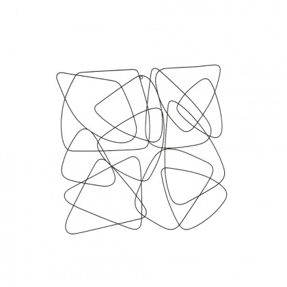 HMR - 3D Metal Wall Home Art in Black