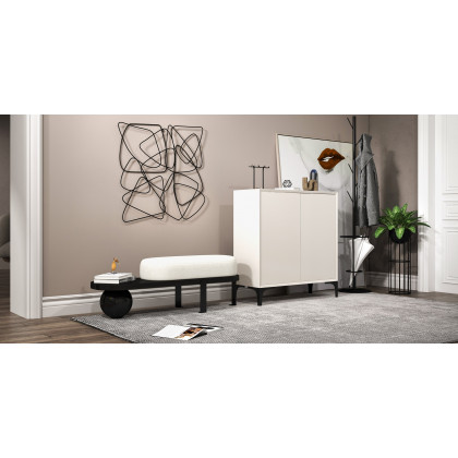 HMR - 3D Metal Wall Home Art in Black