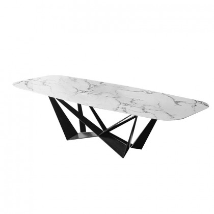 HMR - Dining Table Rectangle White in 78.7"L x 39.4"W