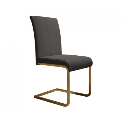 HMR Modern Dining Chairs with PU Leather Upholstery (Set of 2) - Black