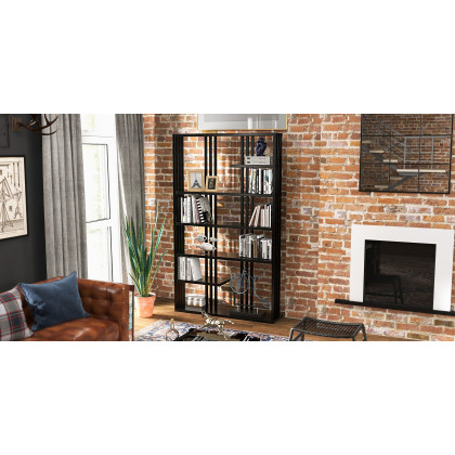 HMR - Industrial Loft 3-Seater Tufted Upholstered Sofa in Brown
