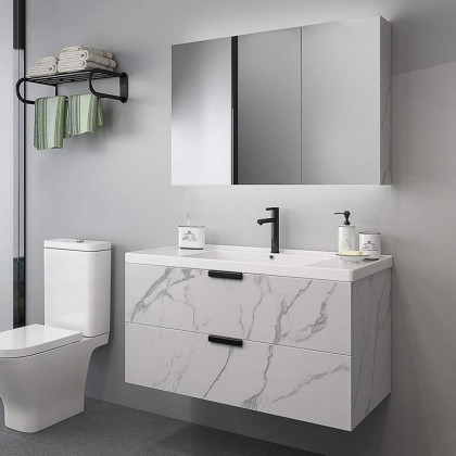 HMR - 36" Floating Bathroom Vanity Wall Mount in Single Sink