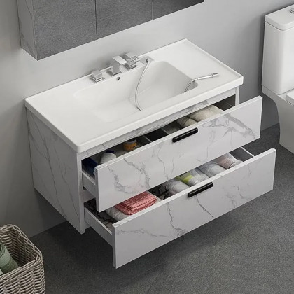 HMR - 36" Floating Bathroom Vanity Wall Mount in Single Sink