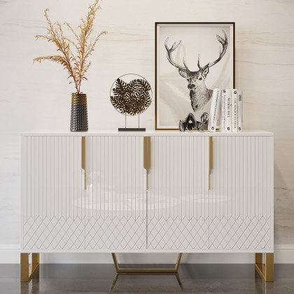 HMR - Aro Series Modern 59.1" Affordable Sideboard with Storage