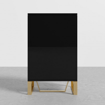 HMR Aro Series Shoe Cabinet - White/Black