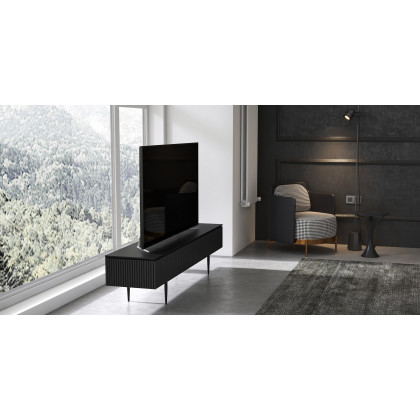 HMR Modern Accent Chair with Linen Upholstery - Black, Style B