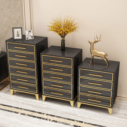 HMR - Modern Accent Chest with 6 Drawers