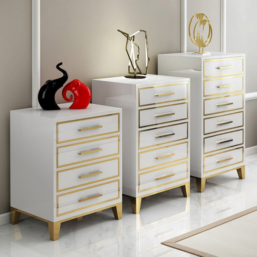 HMR - Modern Accent Chest with 6 Drawers