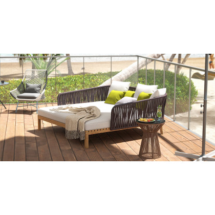 HMR - Outdoor PE Rattan Patio Armchair with Cushion Pillow (Set of 2) in Gray