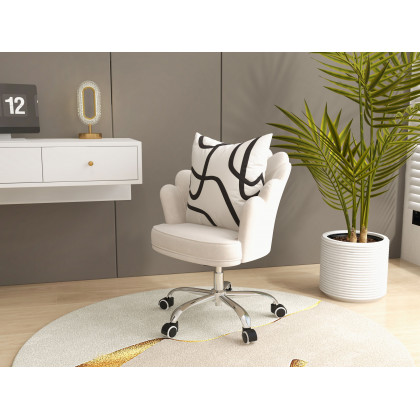 HMR - Floating Desk with Drawers Wall Mounted in White