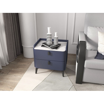 HMR - Full Sleeper Linen Upholstered Convertible with Storage in 75.6"L