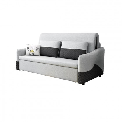 HMR - Rolla Upholstered Convertible Sofa with Storage in 78"L, Light Gray