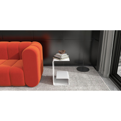HMR Modern 3-Seater Sofa with Velvet Upholstered - Orange
